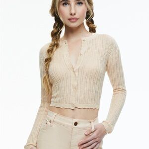 Alice + Olivia Cashmere Blend Carson Cardigan